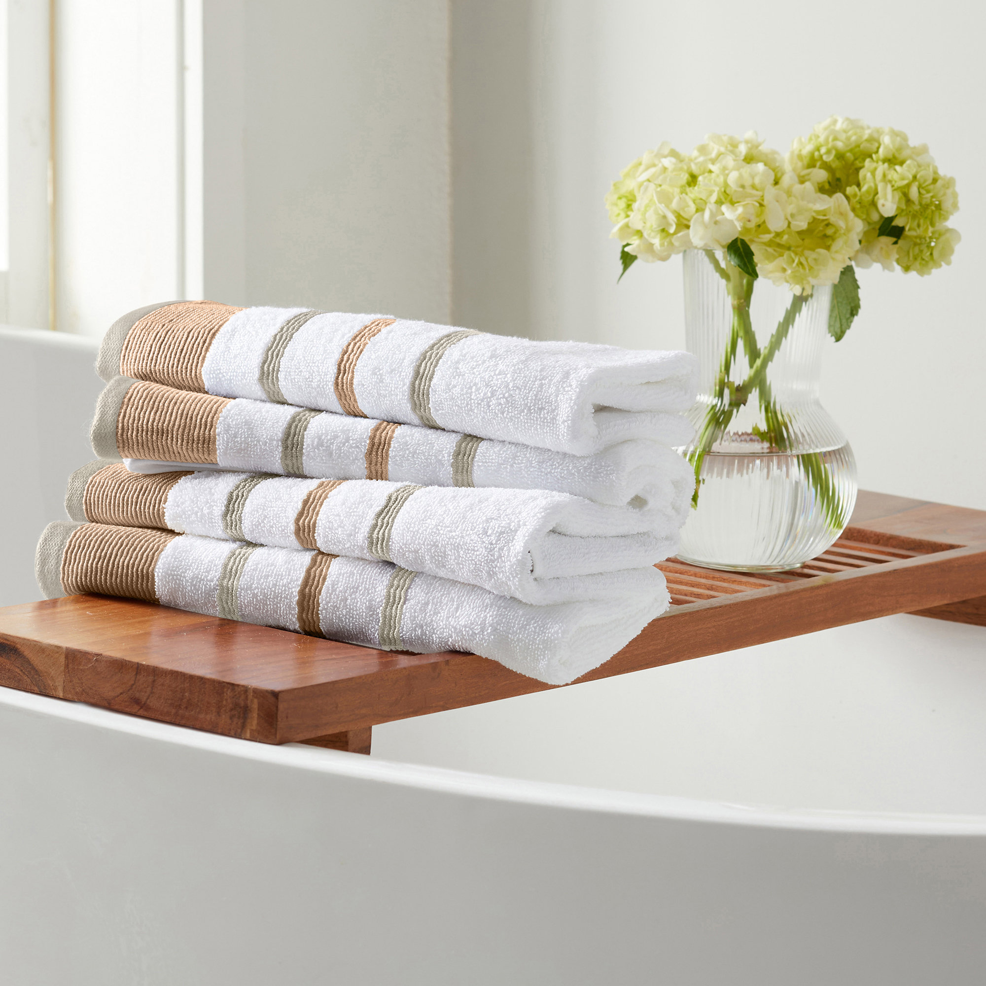 Hokku Designs Deanthony Luxury Cotton Decorative Bath Towels